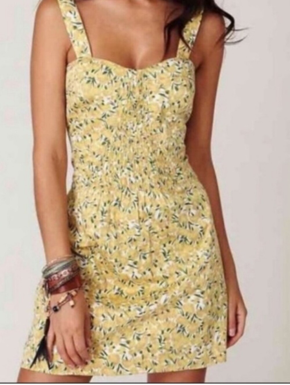 Free People Dandelion Yellow Pocket Spring Dress